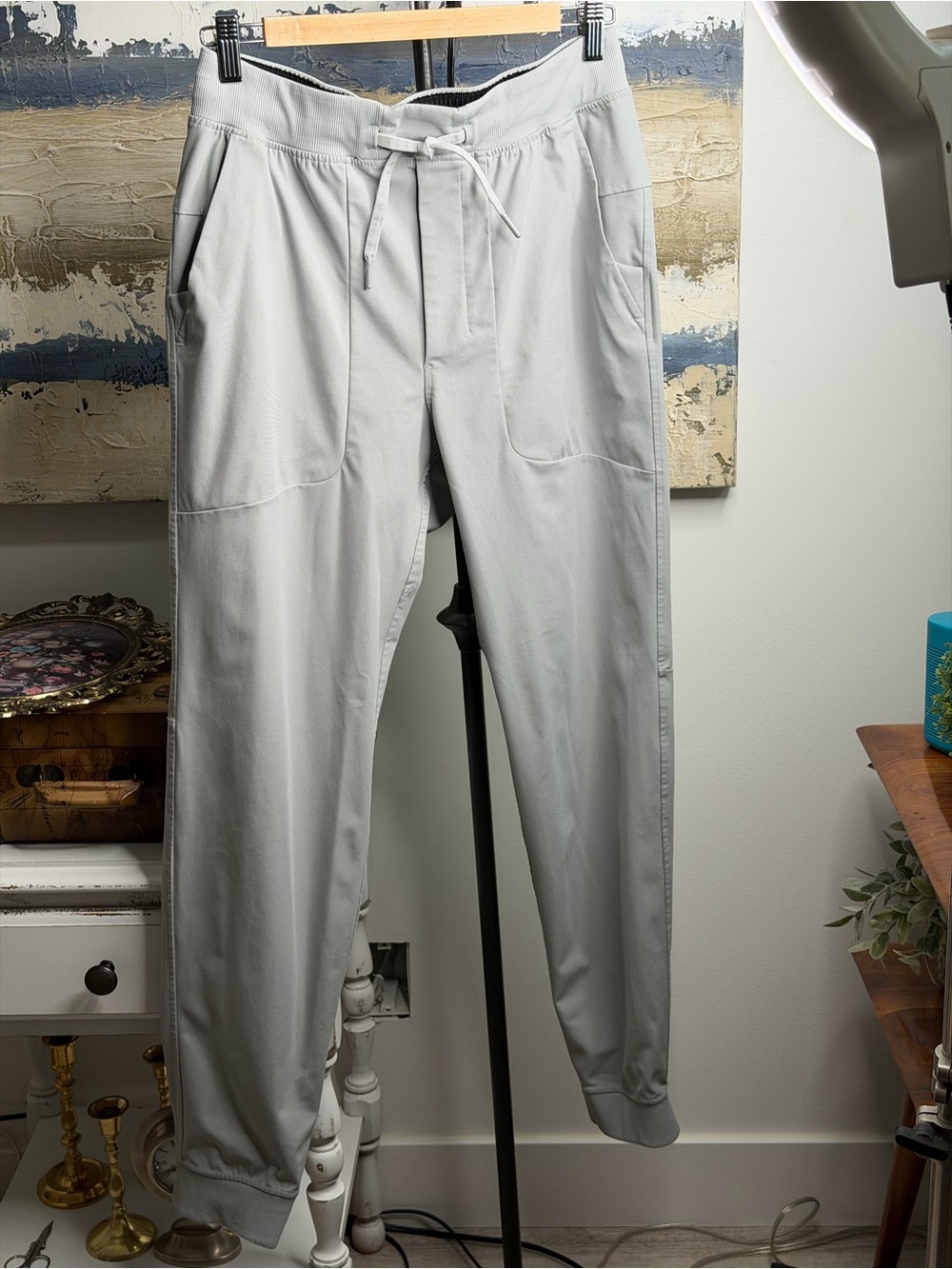 lululemon athletica Light Gray Men's Jogger Pants